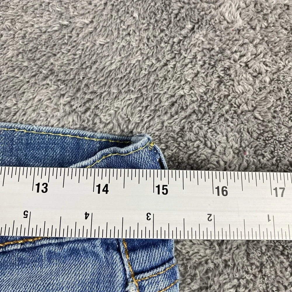Levis 510‎ Skinny Jeans Mens 31x32 Blue Medium Wash Mid Rise Distressed